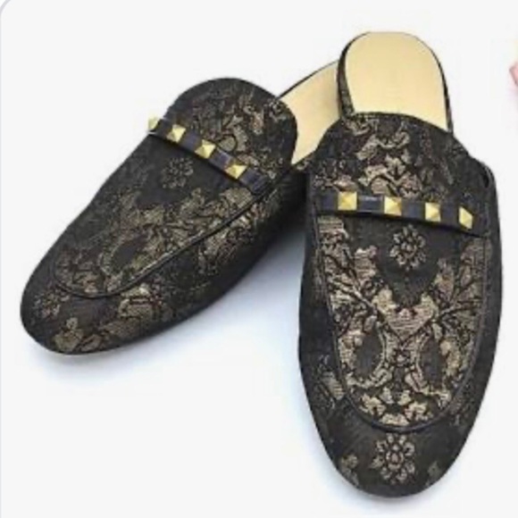 Wishing Studded Metallic Mules by Marc Fisher - Picture 1 of 9